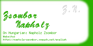 zsombor napholz business card